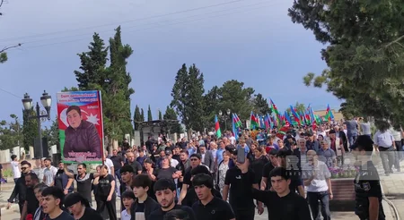 DSX-nin ildırım vurması nəticəsində həlak olan əsgəri Əli Nağıyev Gəncədə dəfn edilib