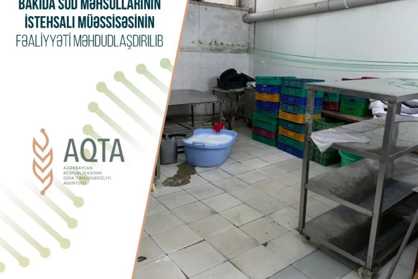 Bakıda süd məhsullarının istehsalı müəssisəsi bağlanıb