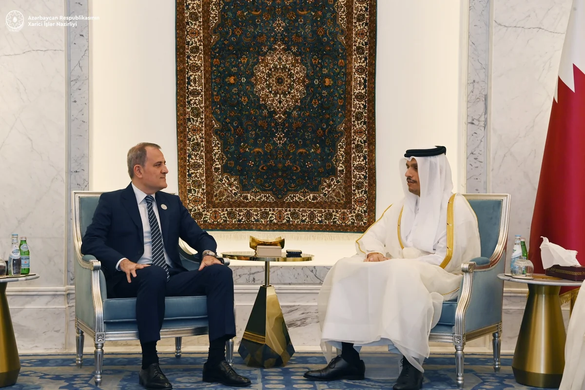 Azerbaijan's foreign minister meets with Qatari prime minister