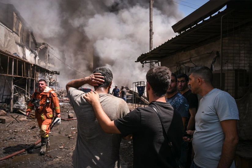 İrəvanda ticarət mərkəzindəki partlayışda 6 nəfər ölüb, 17 nəfər itkin düşüb