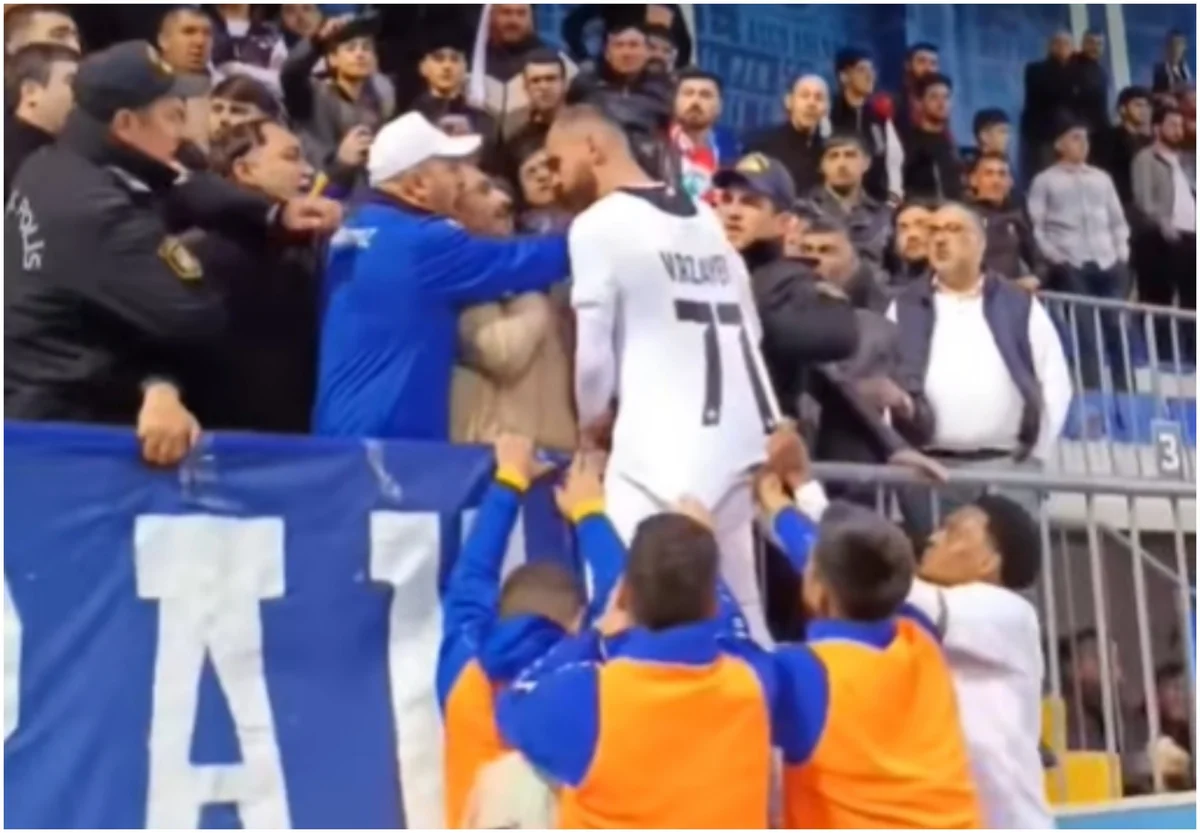 Turan Tovuzun azarkeşi vurmağa cəhd edən futbolçusu cəzalandırılıb