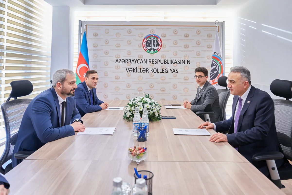 Vəkillər Kollegiyasının sədri ikinci “Yüksəliş” müsabiqəsinin qalibi ilə görüşüb