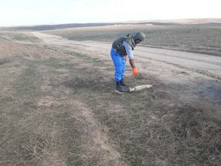 Xocavənd rayonunda top mərmisi aşkarlanıb - FOTO