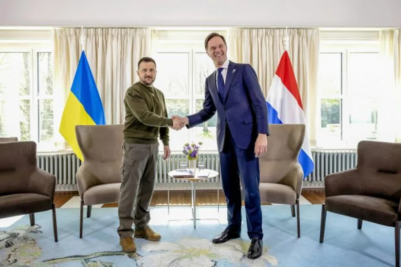 Зеленский встретился с премьером Нидерландов