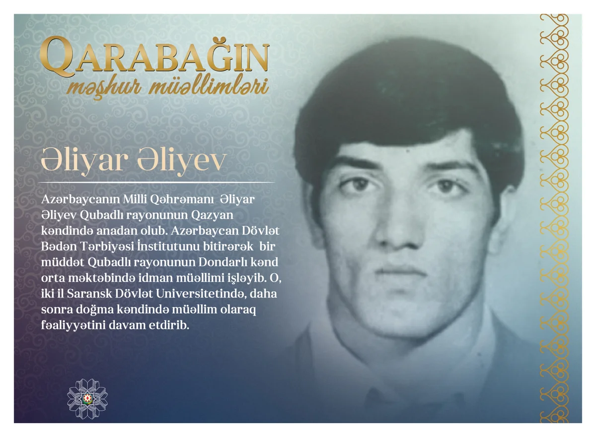 Qarabağın məşhur müəllimləri - Əliyar Əliyev   