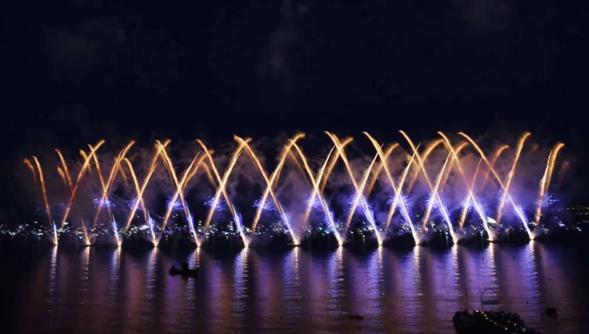 Video demonstrating fireworks during the days of Azerbaijani Culture in Cannes revealed