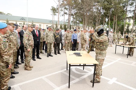 Türkiyənin Milli Müdafiə Universitetinin nümayəndə heyəti Komando hərbi hissəsində olub