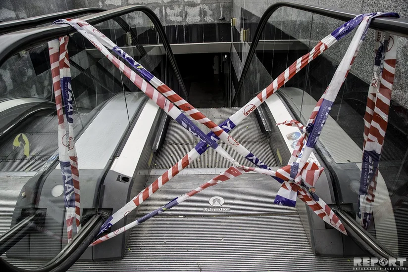 Bakıdakı bir sıra yeraltı keçidlərdə eskalatorlar işləmir - ARAŞDIRMA - VİDEO