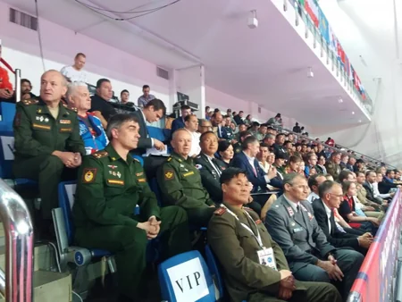 Hərbçilər arasında güləş üzrə 33-cü dünya çempionatının bağlanış mərasimi keçirilib