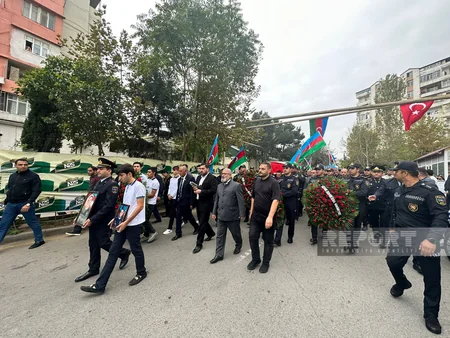 Erməni terroru nəticəsində həlak olan polis serjantı dəfn olunub - YENİLƏNİB-2
