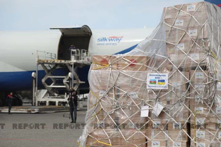 Azerbaijan sends another batch of humanitarian aid to Ukraine