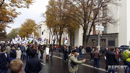 Ukrayna DİN: Kiyevin mərkəzindəki mitinqə 2 min nəfər toplaşıb - FOTO