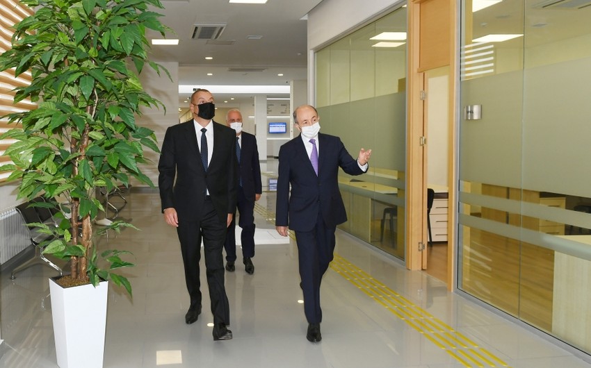 Prezident İlham Əliyev Sumqayıt Məhkəmə Kompleksinin açılışını edib
