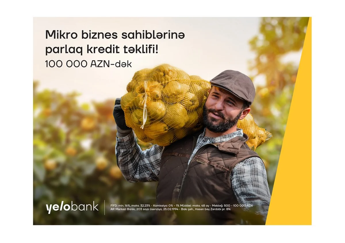 Mikro biznesiniz üçün Yelo Bankdan sərfəli təklif