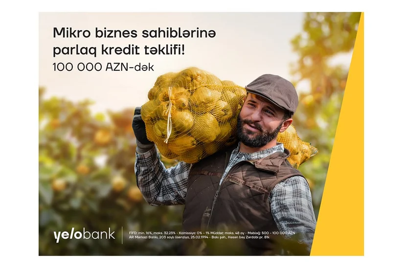 Mikro biznesiniz üçün Yelo Bankdan sərfəli təklif