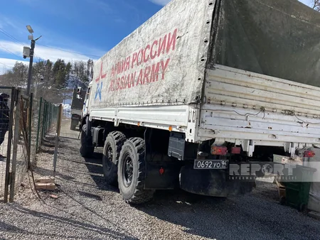 47 vehicles of Russian peacekeepers pass freely along Khankandi-Lachin road