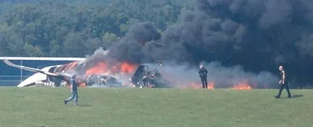 ABŞ-da təyyarə qəzası baş verib, xəsarət alanlar var - VİDEO - FOTO