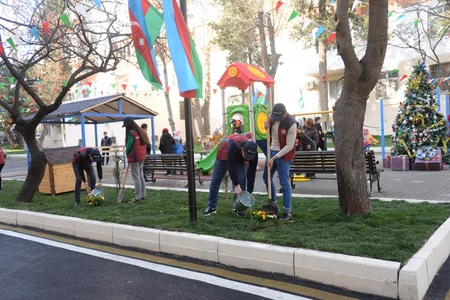 Bakıda növbəti abad həyət sakinlərin istifadəsinə verilib