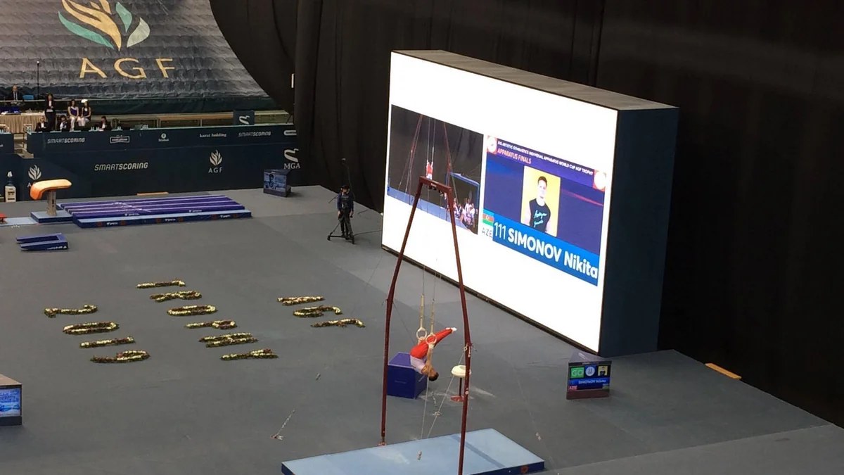 Azərbaycan gimnastı Bakıdakı Dünya Kubokunda gümüş medal qazanıb