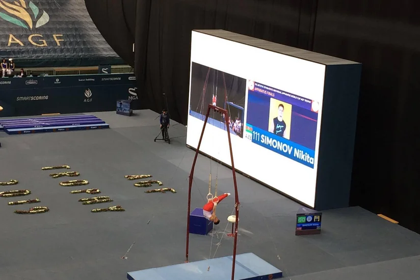 Azərbaycan gimnastı Bakıdakı Dünya Kubokunda gümüş medal qazanıb