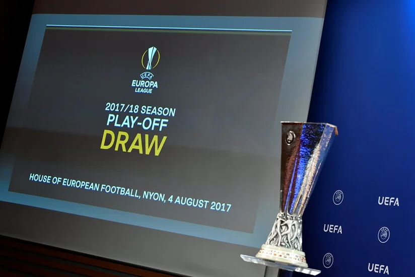 Draw ceremony of play-off round held in Europa League