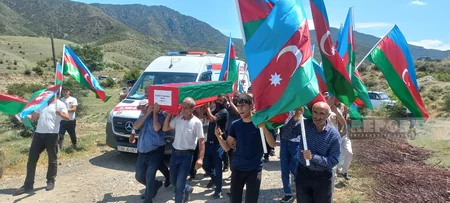 Şəmkirdə Birinci Qarabağ müharibəsinin şəhidi Əhliman Əsgərov dəfn edilib - YENİLƏNİB