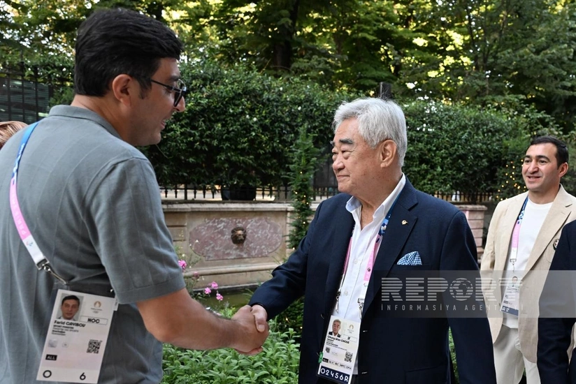 Президент Всемирной федерации тхэквондо посетил Олимпийский дом Азербайджана в Париже