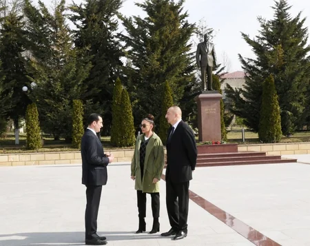 Prezident İlham Əliyev və birinci xanım Mehriban Əliyeva Şamaxıda səfərdə olublar - YENİLƏNİB