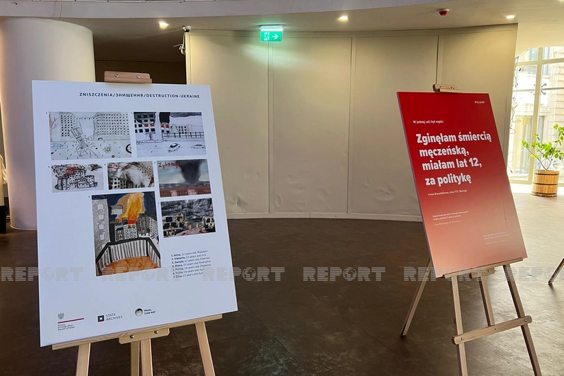 Bakıda Ukrayna müharibəsindən bəhs edən rəsm sərgisi açılıb