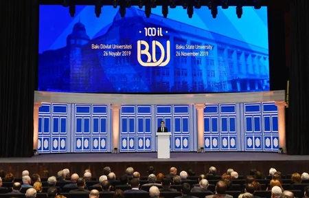 President Ilham Aliyev attended ceremony to mark 100th anniversary of Baku State University