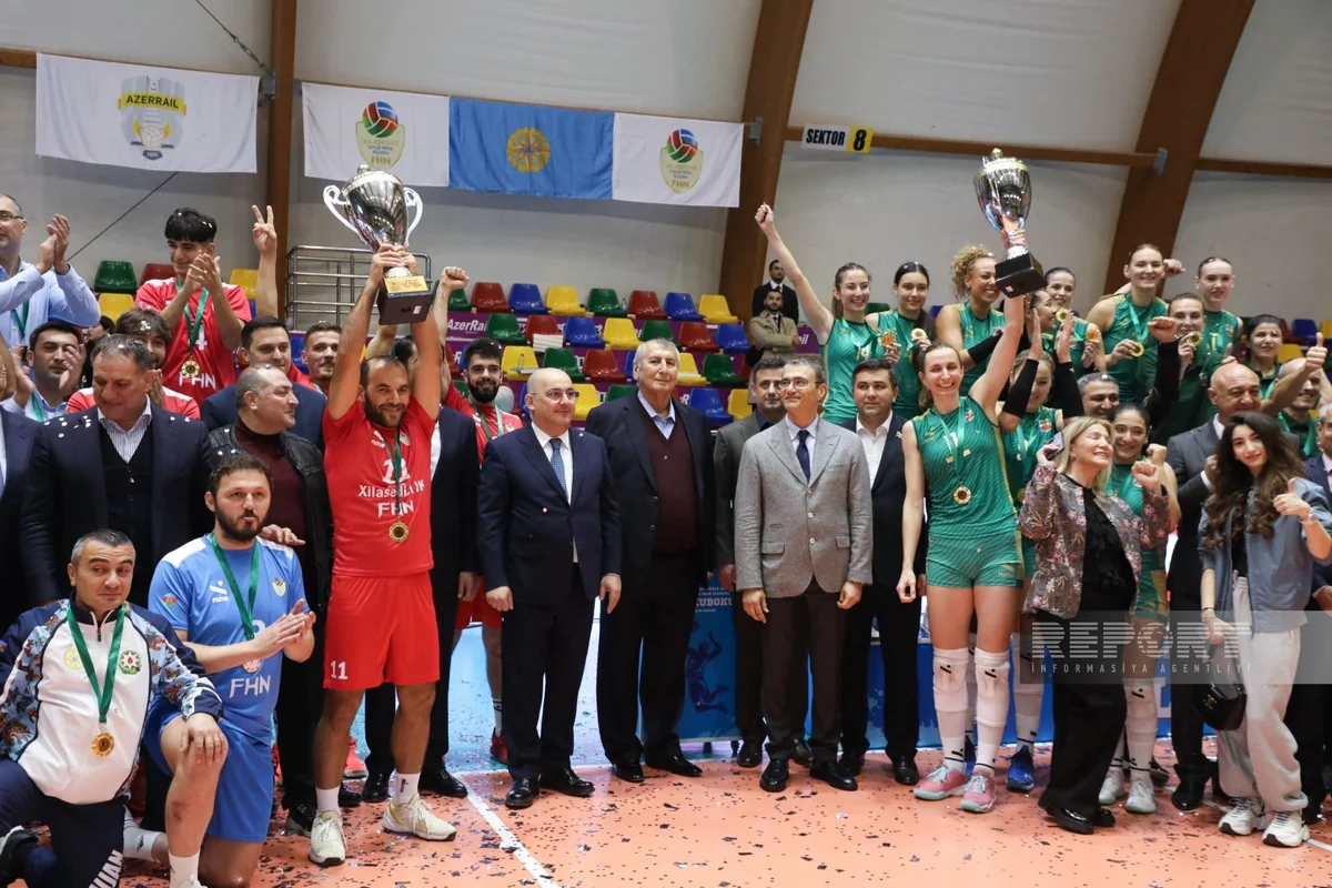 Voleybol üzrə Azərbaycan Kubokunun qalibləri mükafatlandırılıb