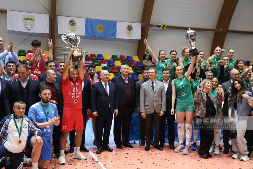 Voleybol üzrə Azərbaycan Kubokunun qalibləri mükafatlandırılıb