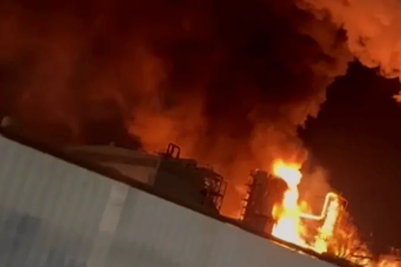 KİV: Tuapsedə neft emalı bazasına hücum edildiyi güman edilir