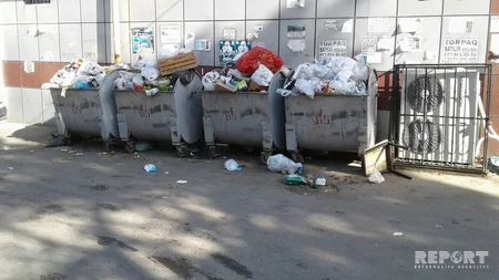 Nəsimi rayonunda sakinləri narahat edən zibil yeşikləri əvvəlki yerinə qaytarılıb
