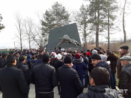 Gürcüstanın Saqareco rayonunda Qanlı Yanvar faciəsi ilə əlaqədar aksiya keçirilib