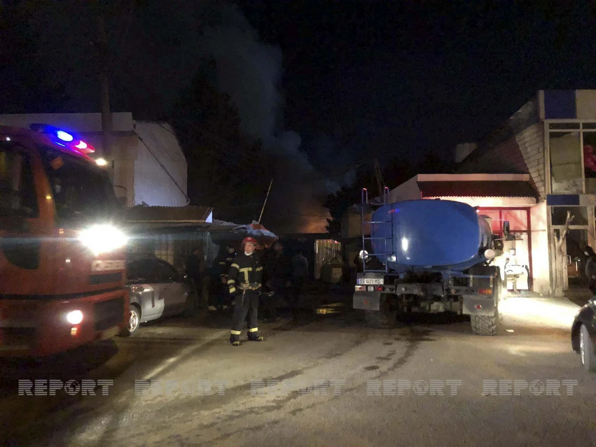 Marneuli bazarında güclü yanğın lokallaşdırılıb
