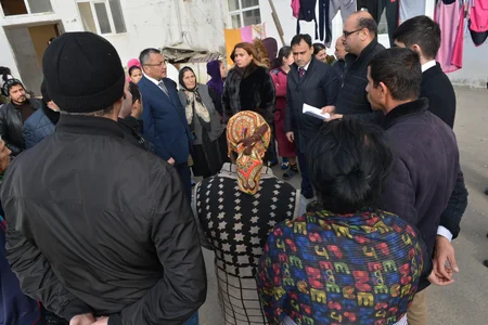 Dövlət Komitəsinin sədri Şüvəlan qəsəbəsində məskunlaşan məcburi köçkünlərlə görüşüb