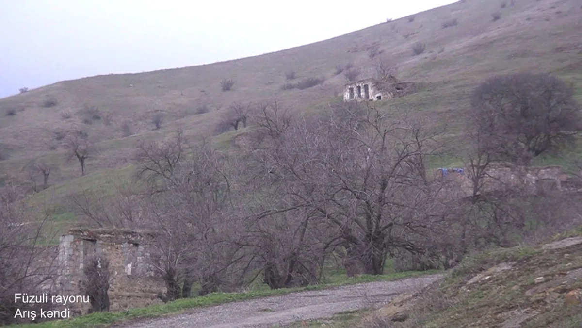 Footage from Arysh village of Fuzuli district