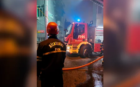 Пожар на объекте в Бинагадинском районе Баку потушен