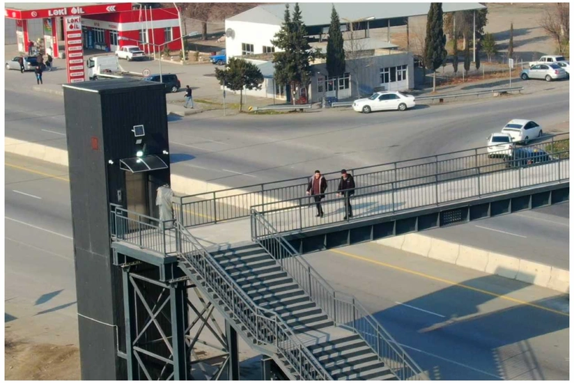 Bakı-Ələt-Qazax-Gürcüstanla dövlət sərhədi yolunda yeni piyada keçidi inşa olunub