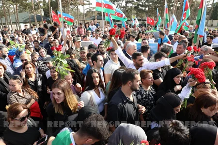 Şəhid Səbuhi Əhmədov İkinci Fəxri xiyabanda dəfn edilib - YENİLƏNİB