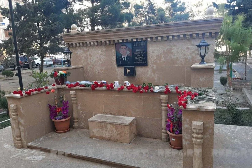 Xüsusi Təyinatlı Qüvvələrin şəhid zabitinin adına xatirə bulağının açılışı olub