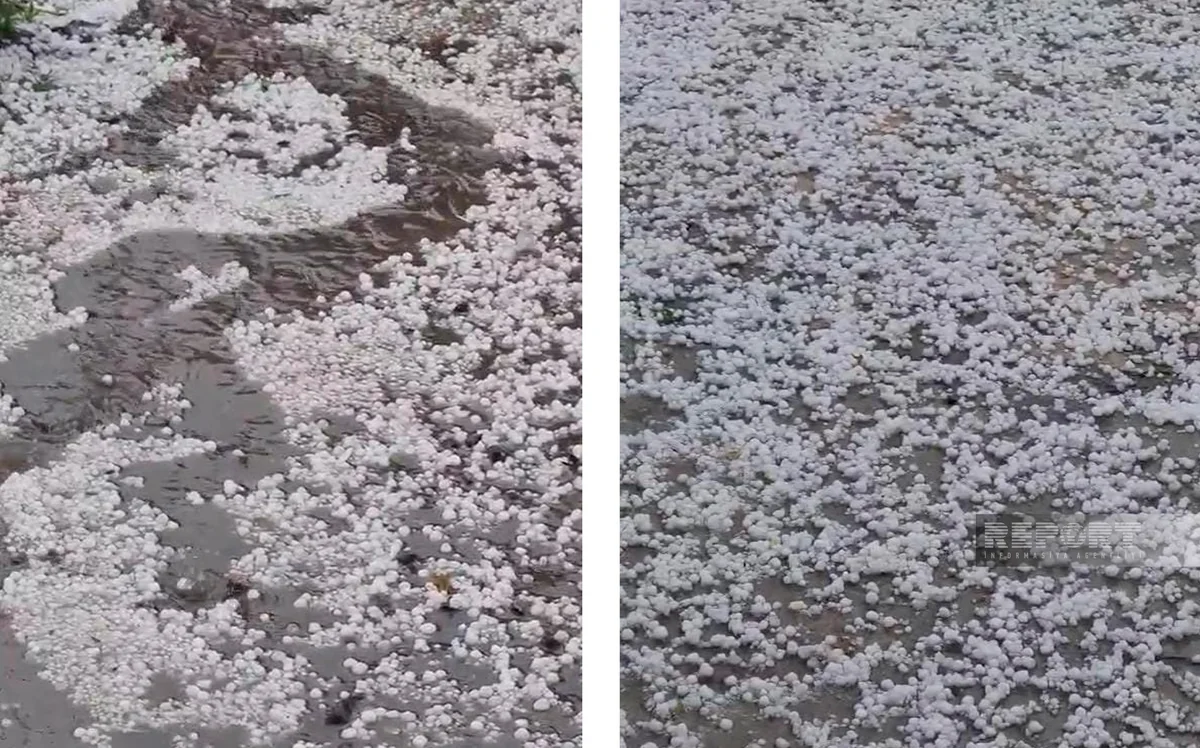 Daşkəsənə dolu düşüb