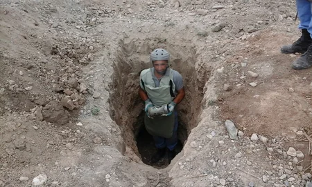 ​Tərtərdə partlamamış hərbi sursatlar aşkar olunub