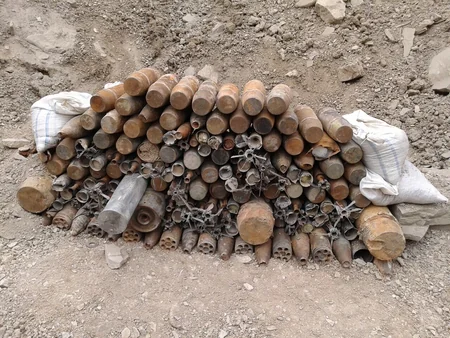 Xızıda 187 ədəd partlamamış hərbi sursat aşkarlanıb