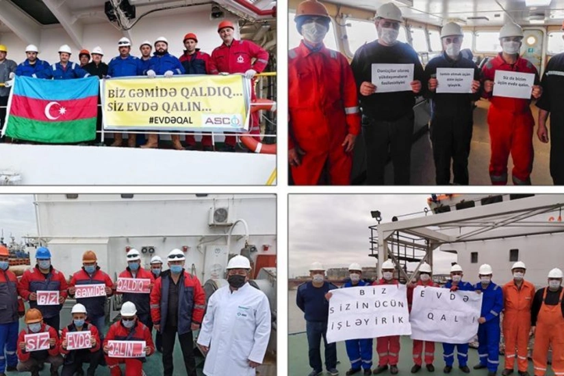 Azərbaycan dənizçiləri Evdə qal aksiyasına qoşulublar