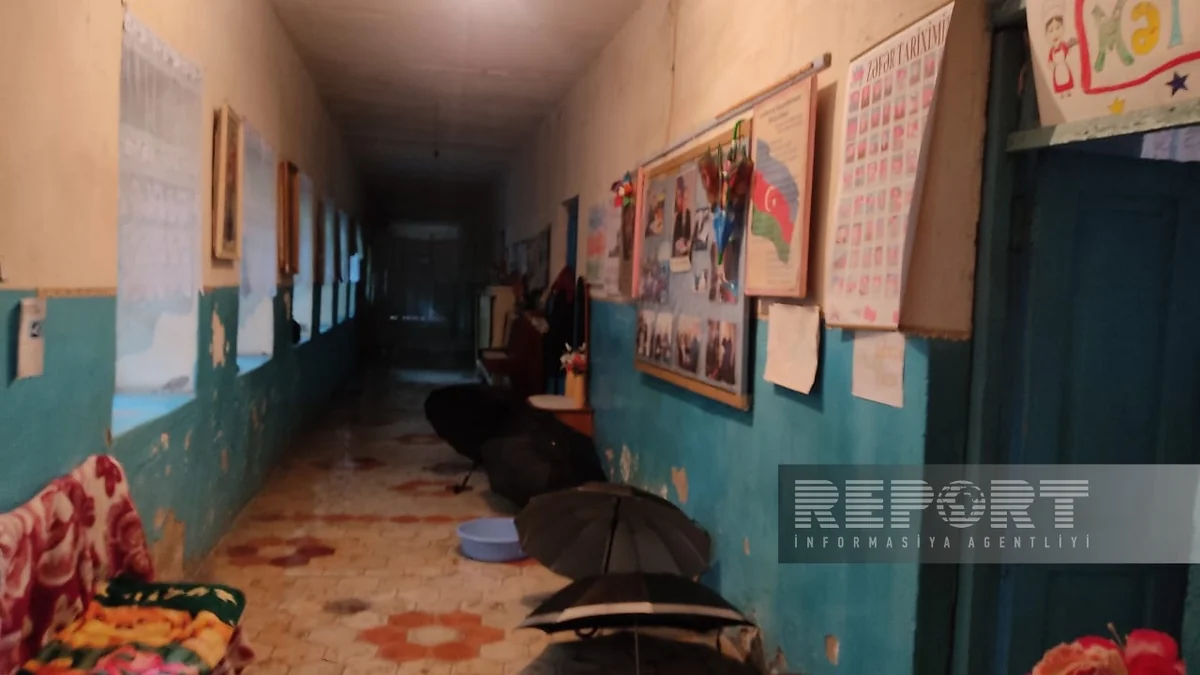 Şəkidə qəzalı uşaq bağçası: yağış suları otaqlara dolur, körpələr xəstələnir - REPORTAJ