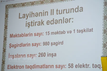 “Sağlam Qida - Sağlam Nəsil” mövzusunda keçirilən müsabiqənin nəticələri açıqlanıb - FOTO