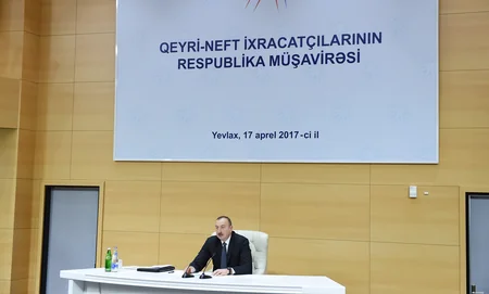 Prezident İlham Əliyevin sədrliyi ilə Yevlaxda qeyri-neft ixracatçılarının respublika müşavirəsi keçirilib - YENİLƏNİB-2