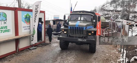Total of 64 vehicles of peacekeepers freely pass through Khankandi-Lachin road 